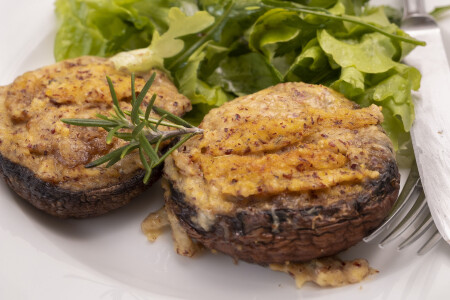 Polenta-Pilze aus dem Ofen
