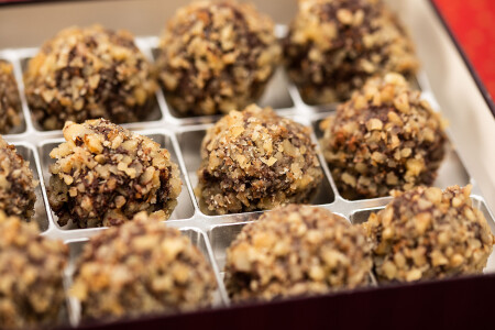 Birnbrot-Truffes
